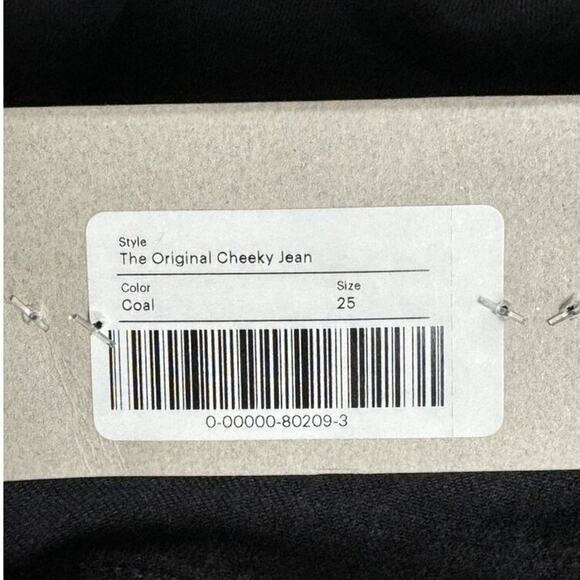 NWT Everlane The Original Cheeky Crop Jean in Coal Black Size 25 - Picture 6 of 14